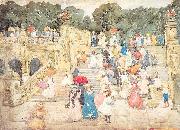 Maurice Prendergast The Mall Central Park USA oil painting artist